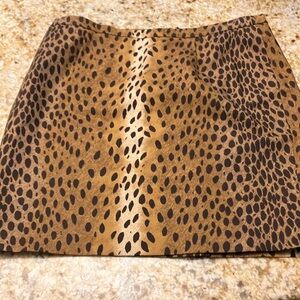 Michael Michael Kor animal print above the knee cotton skirt size 14